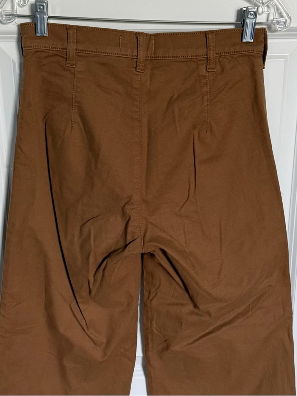 Abercrombie & Fitch Brown Ultra High Rise Cropped Wide Leg Pants 27 54847 - Picture 6 of 10